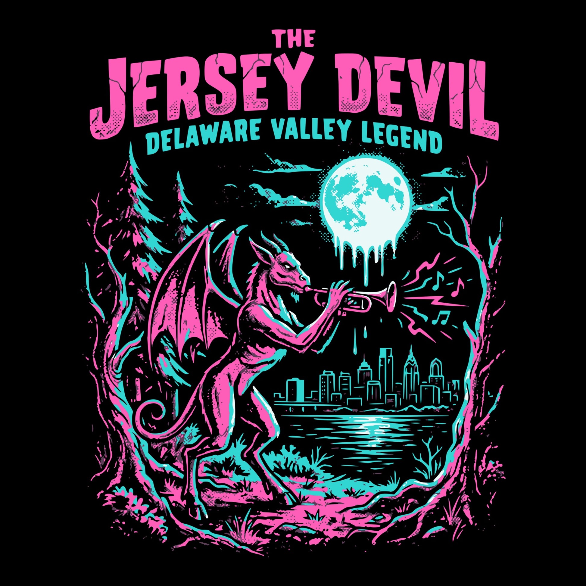 Jersey Devil Tee Design Black