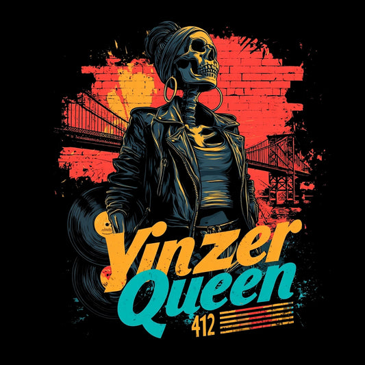 Yinzer Queen Tee Design Black