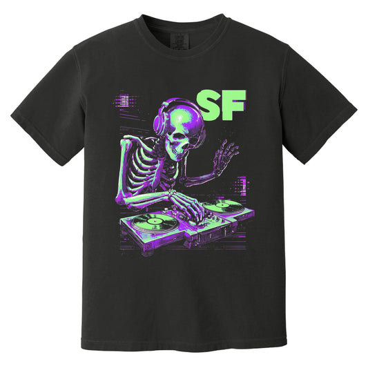 SF DJ T-Shirt | Comfort Colors® 1717 Black