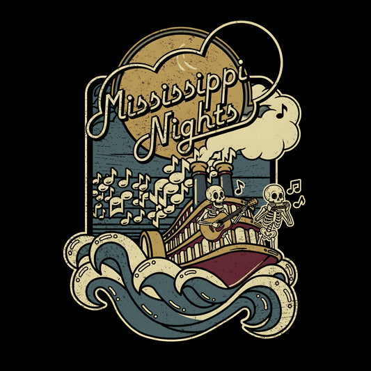 Mississippi Nights Tee Design Black