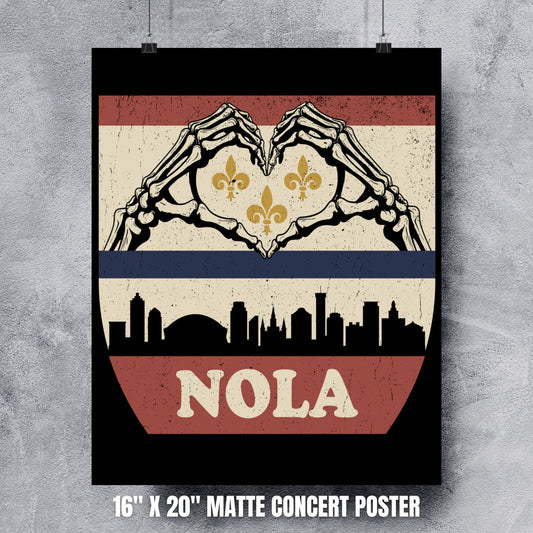 NOLA Heart Poster