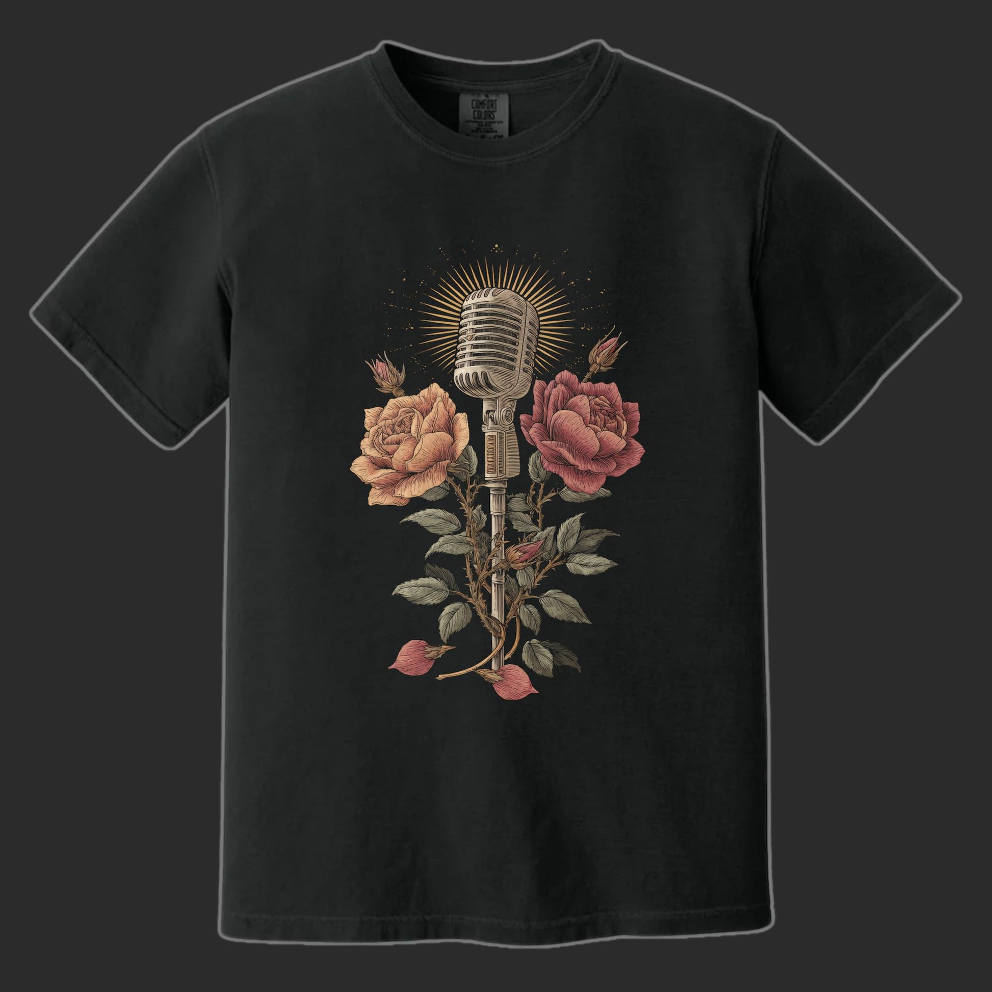 Mic Thorns T-Shirt | Comfort Colors® 1717 Black
