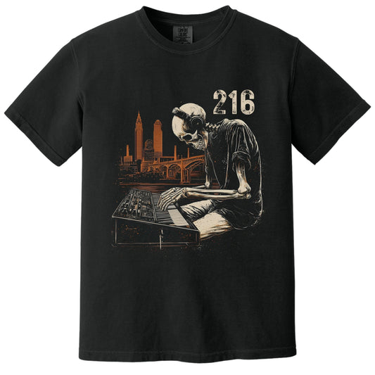 216 Night Shift T-Shirt | Comfort Colors® 1717 Black