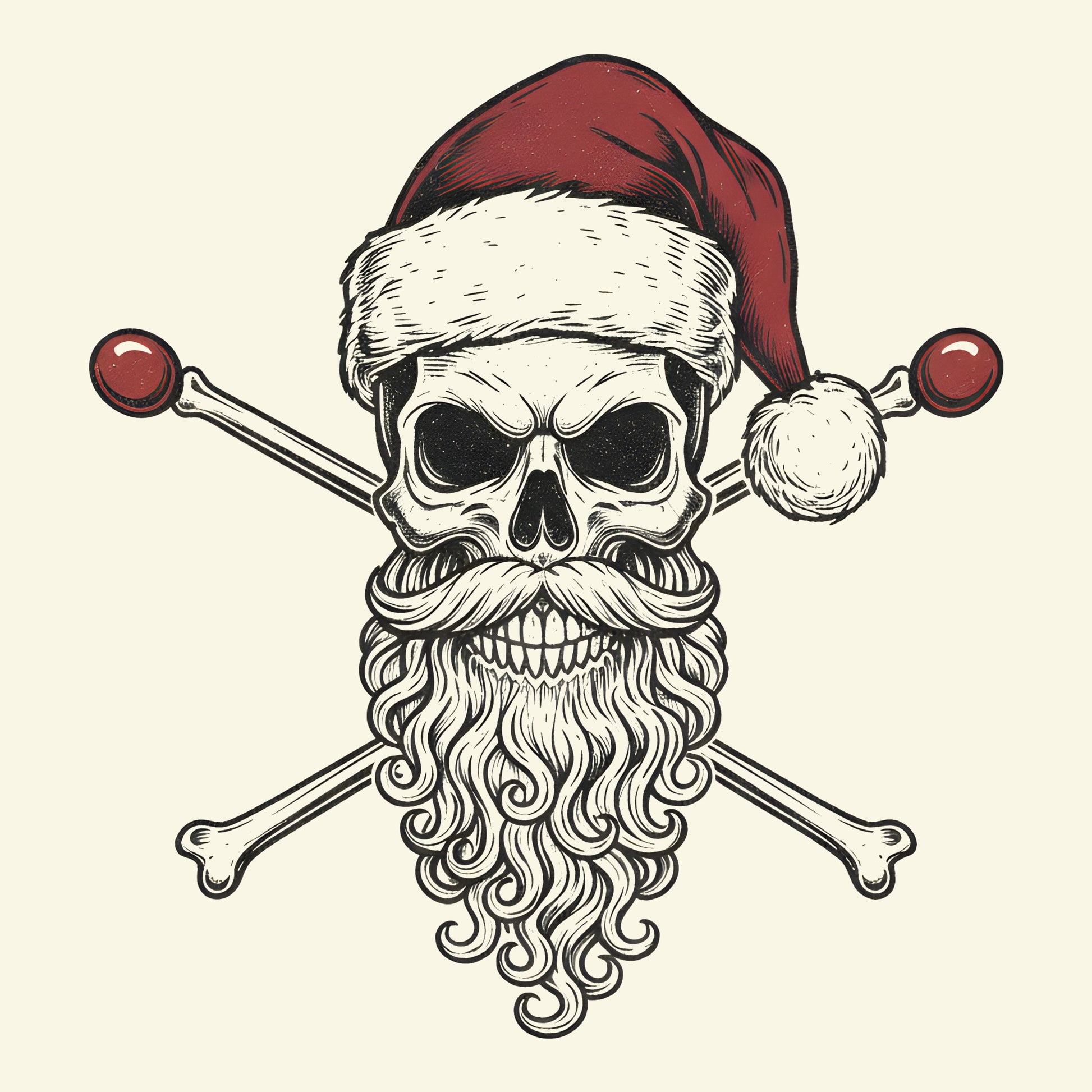 Santa Drums Tee Design Natural