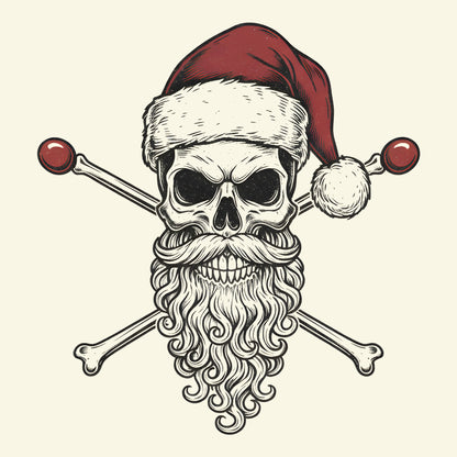 Santa Drums Tee Design Natural