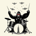 Kong Attack Tee Design Natural