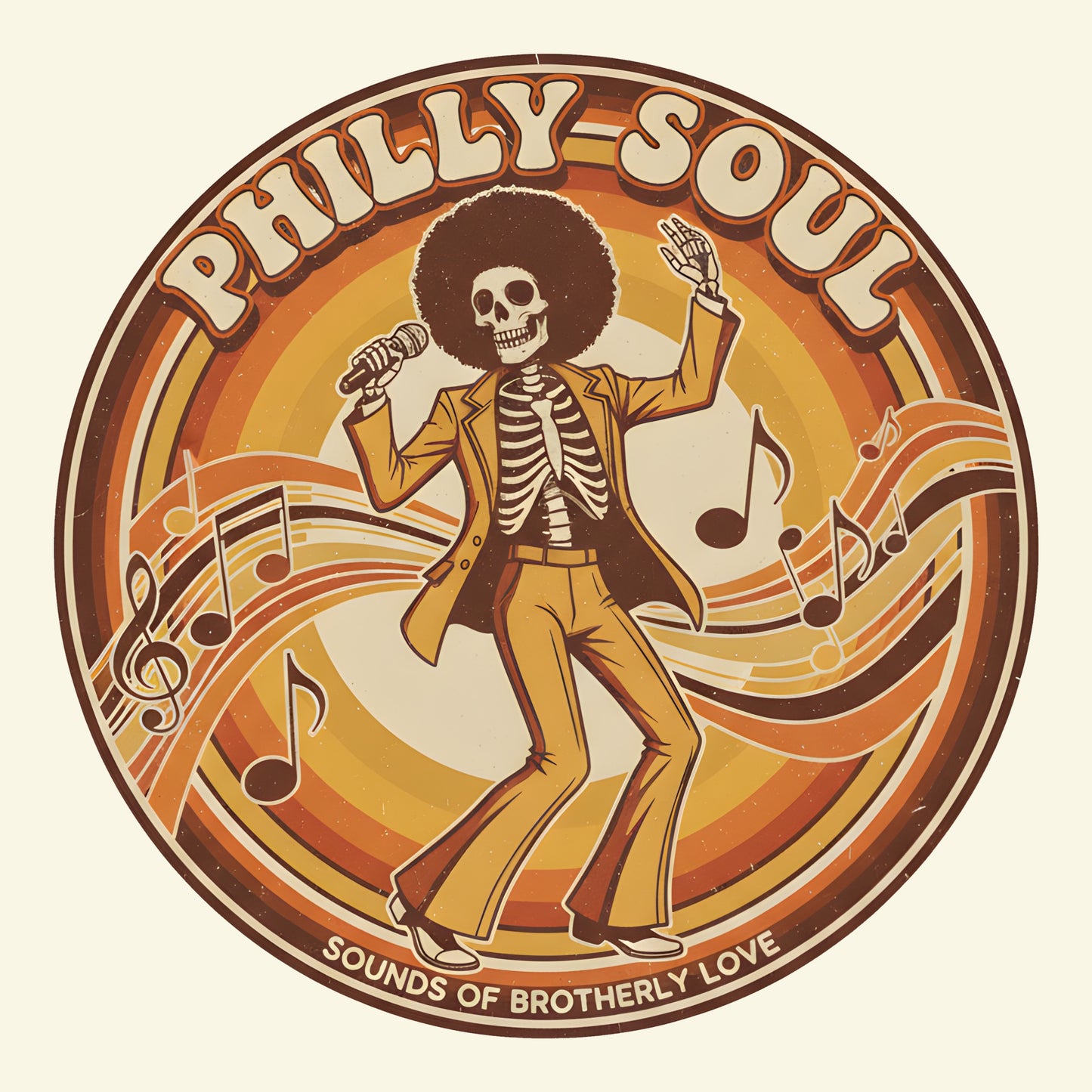 Philly Soul Tee Design Natural