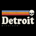 Retro Detroit Tee Design Black