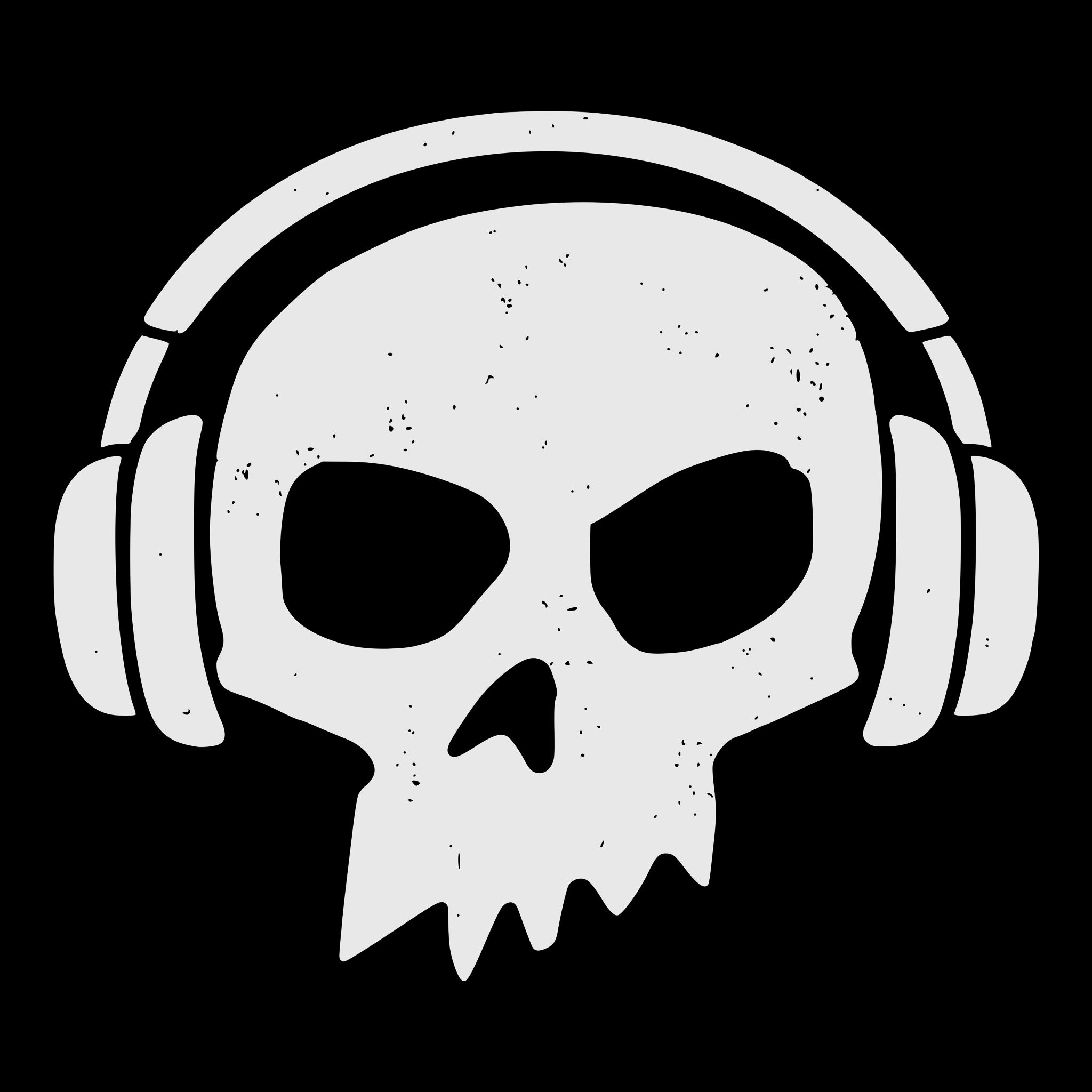 Skull and Cans Tee Design Black