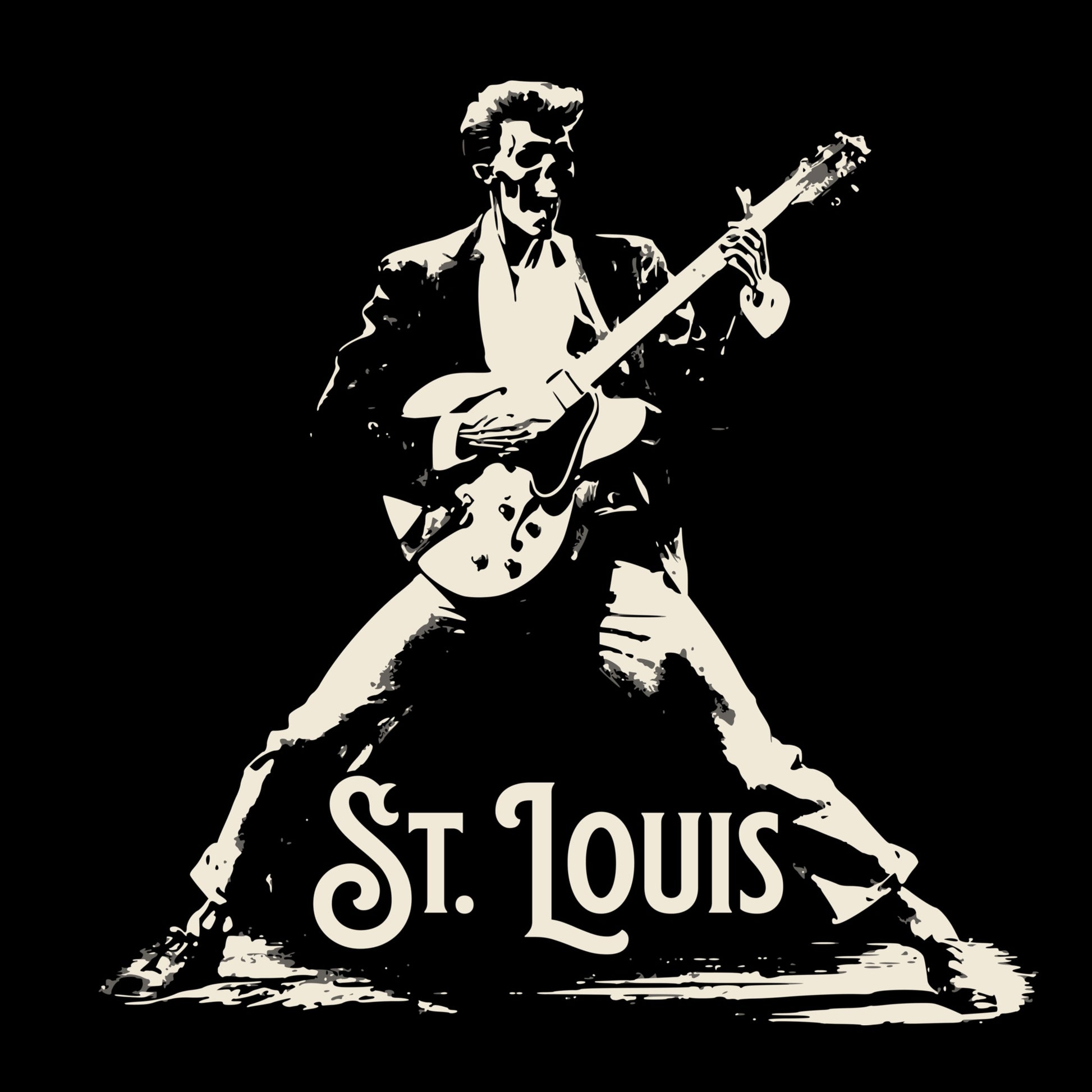 St. Louis Solo Tee Design Black