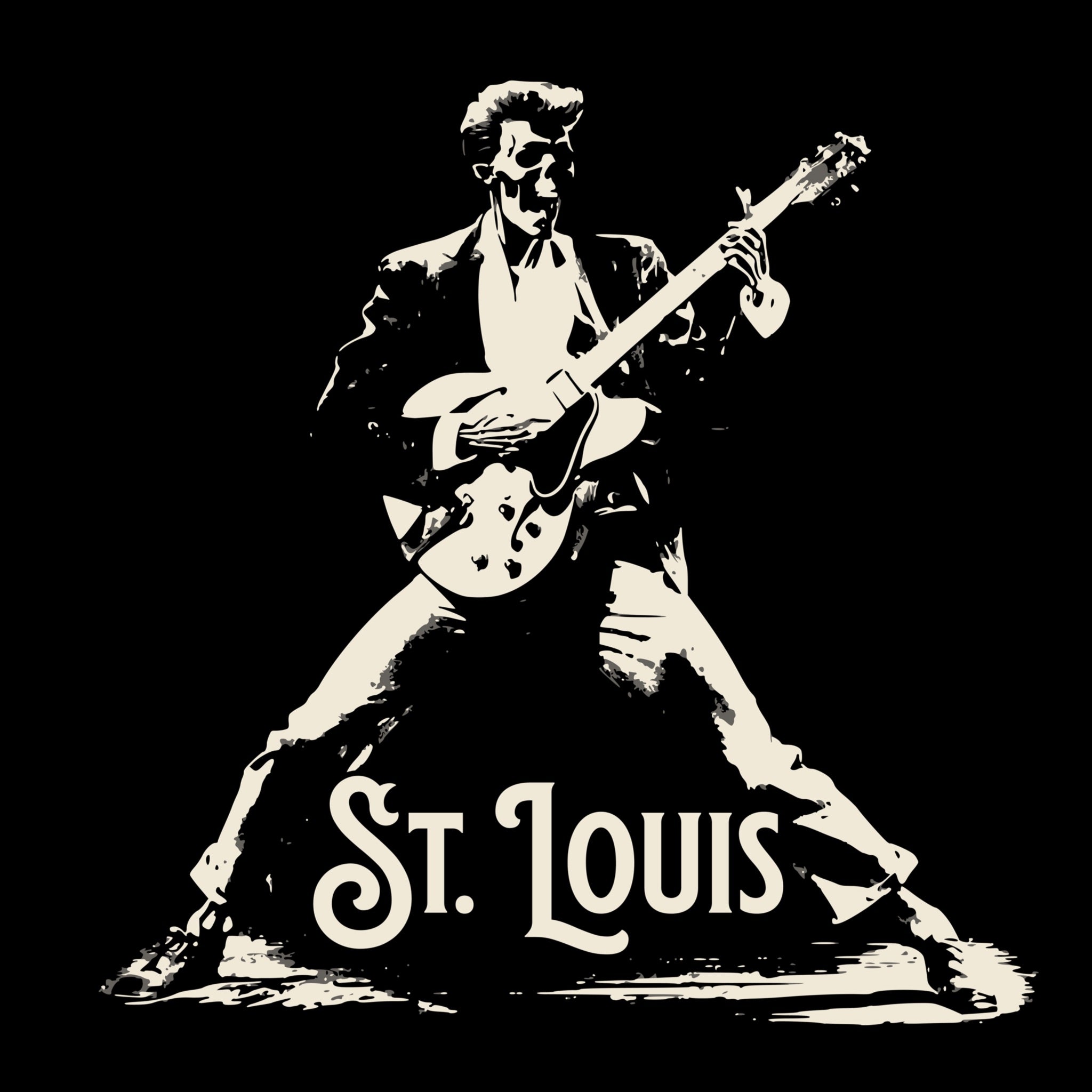 St. Louis Solo Tee Design Black