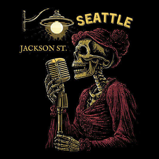 Seattle Jazz Tee Design Black