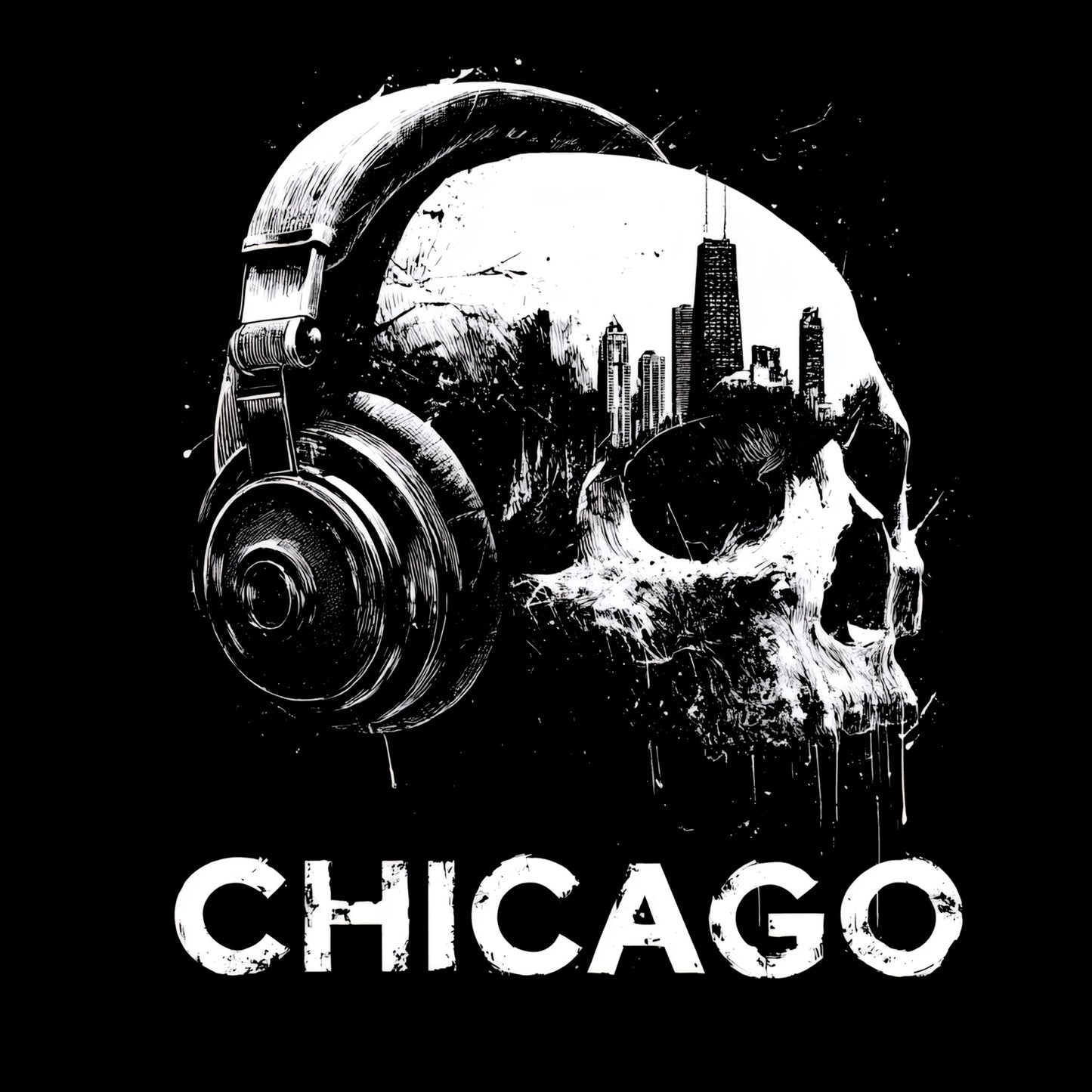 Chicago Vibes T-Shirt Design Black