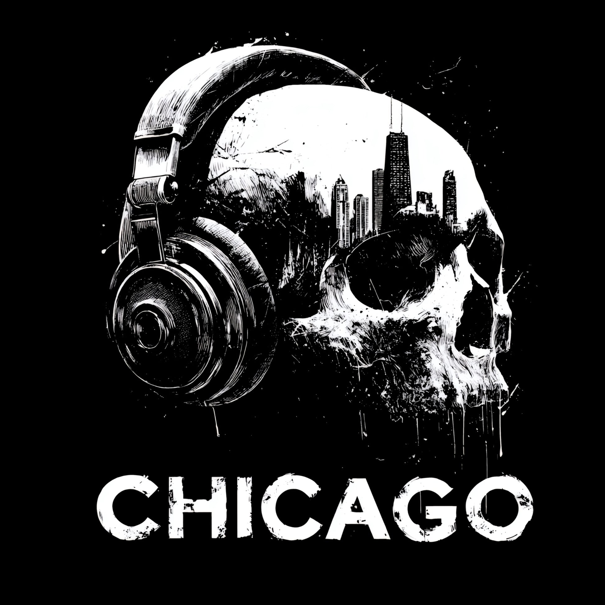 Chicago Vibes T-Shirt Design Black