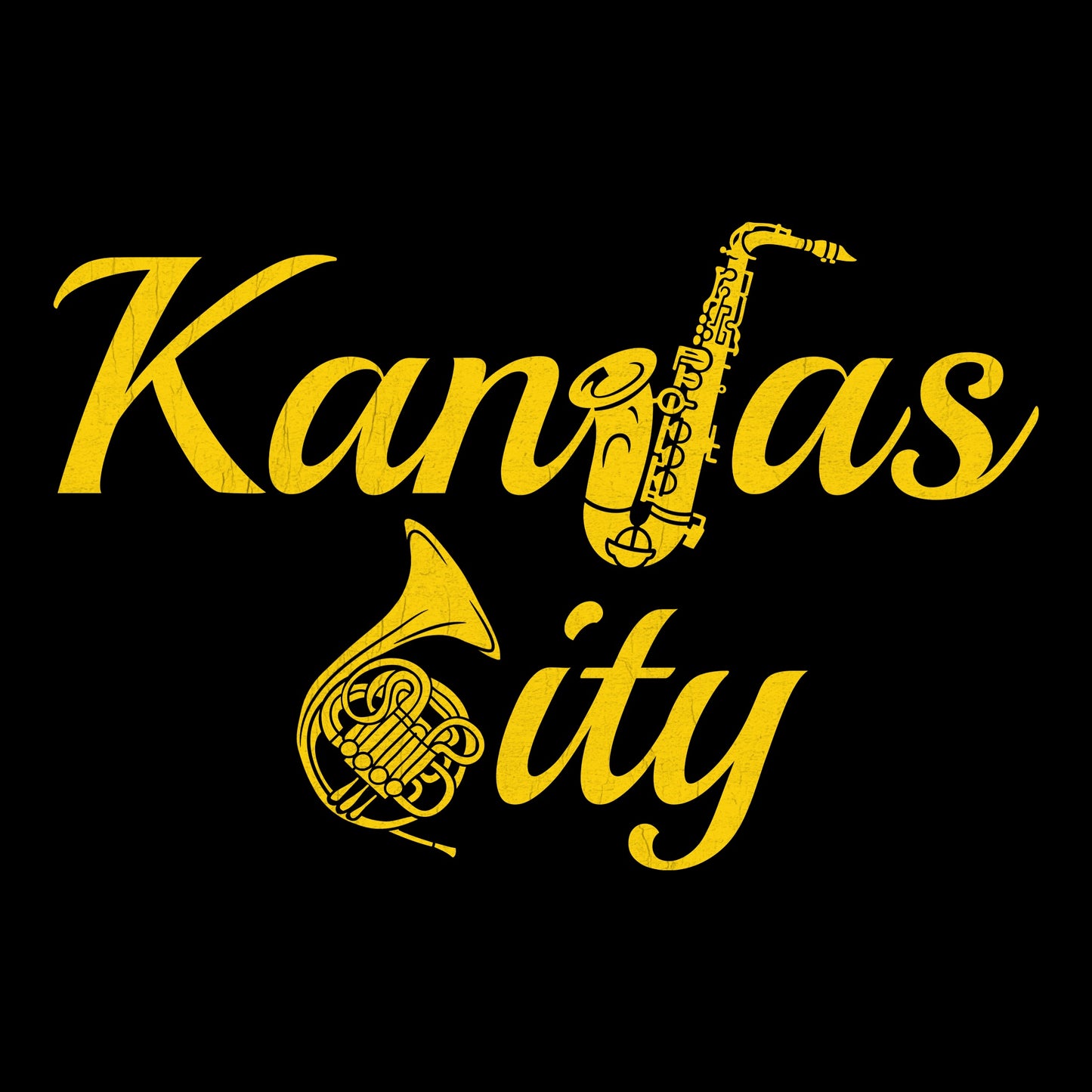 KC Brass Tee Design Black