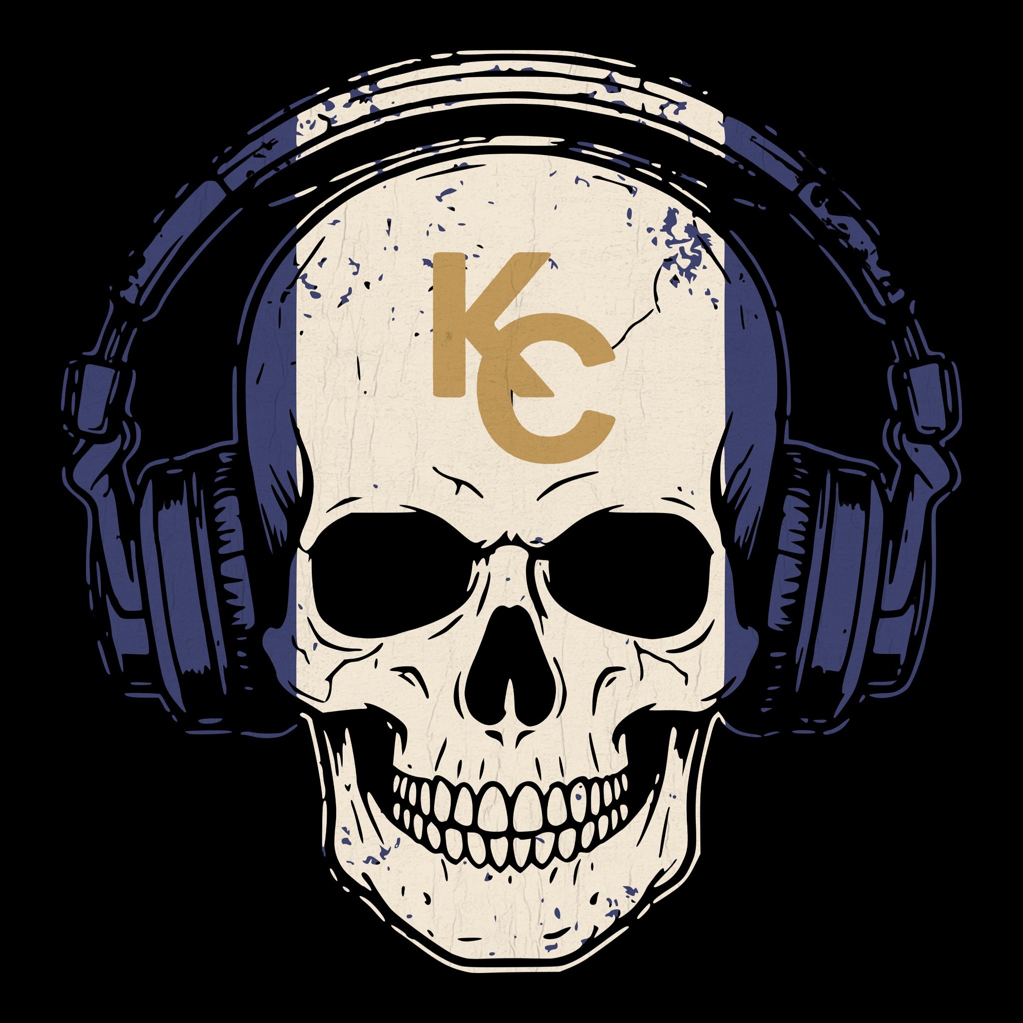KC Skull Tee Design Black