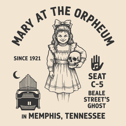 Mary at the Orpheum Tee Design Natural