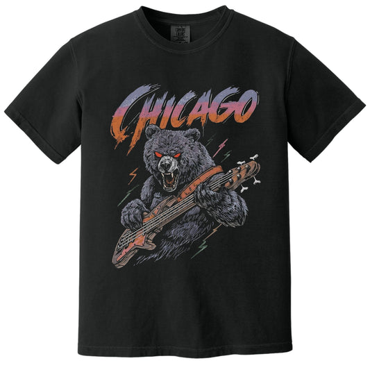 Bass Bear Tee | Comfort Colors® 1717 Black