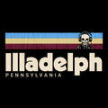 Retro Illadelph Tee Design Black