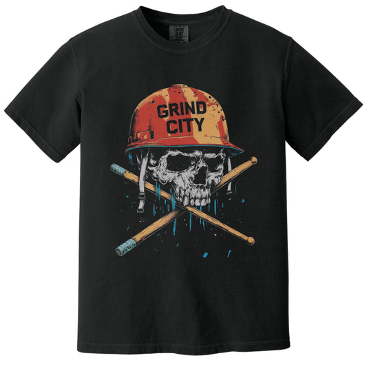 Grind City Drum Tee | Comfort Colors® 1717 Black