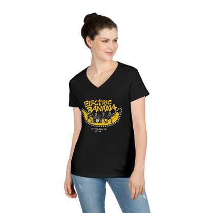 Electric Banana Ladies V-Neck