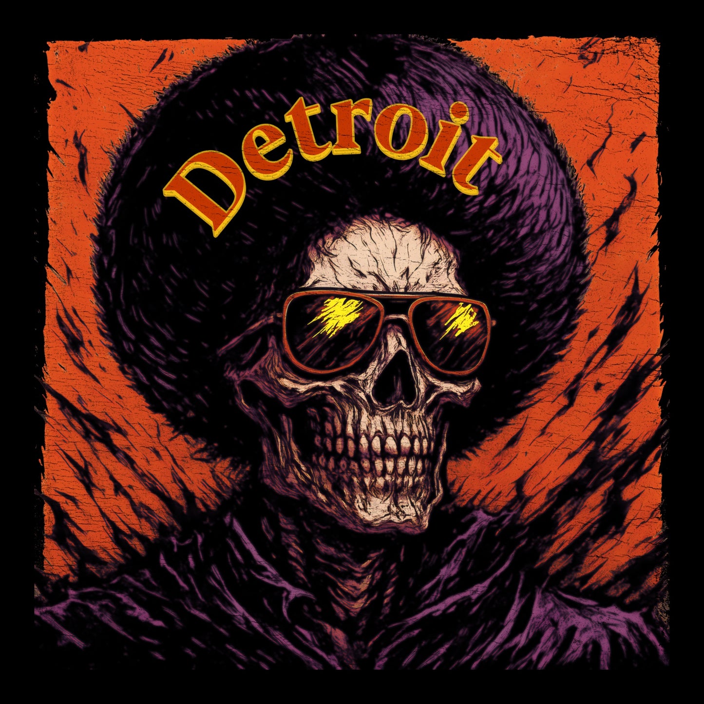 Detroit Funk T-shirt Design Black