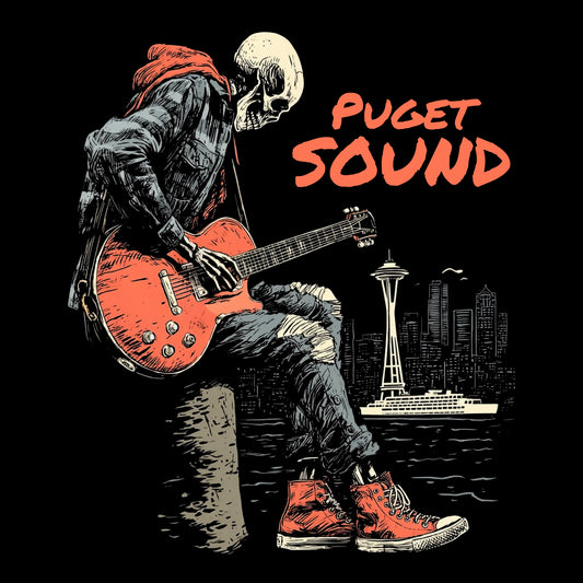 Puget Sound Tee Design Black