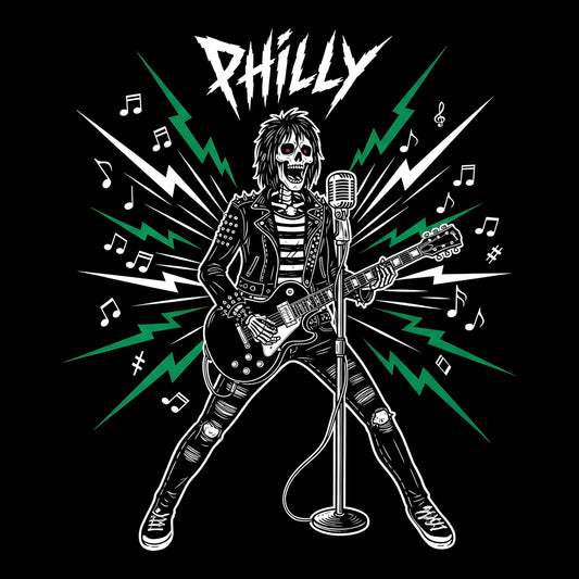 Philly Punk Tee Design Black