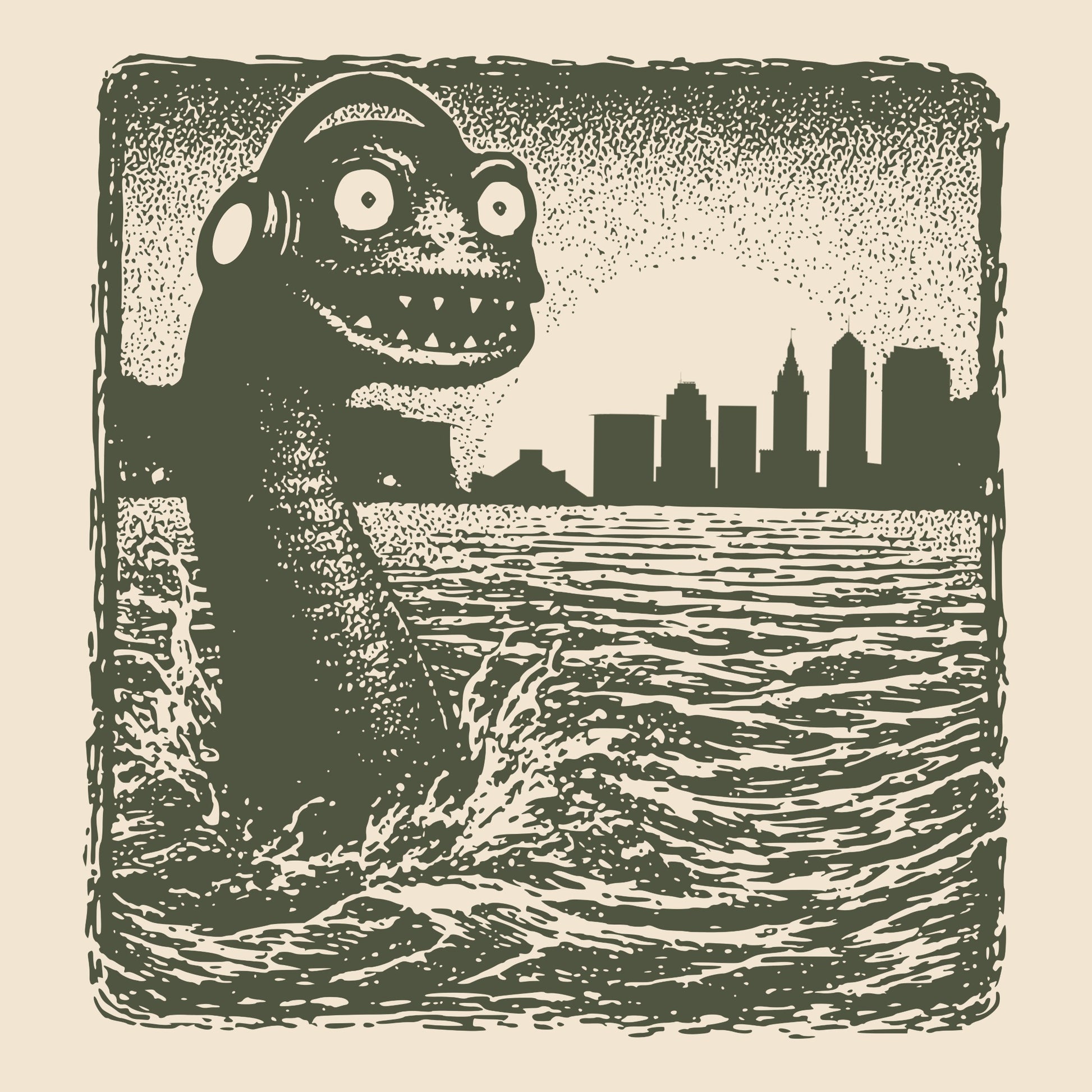 Groovin' Bessy Tee Design Natural