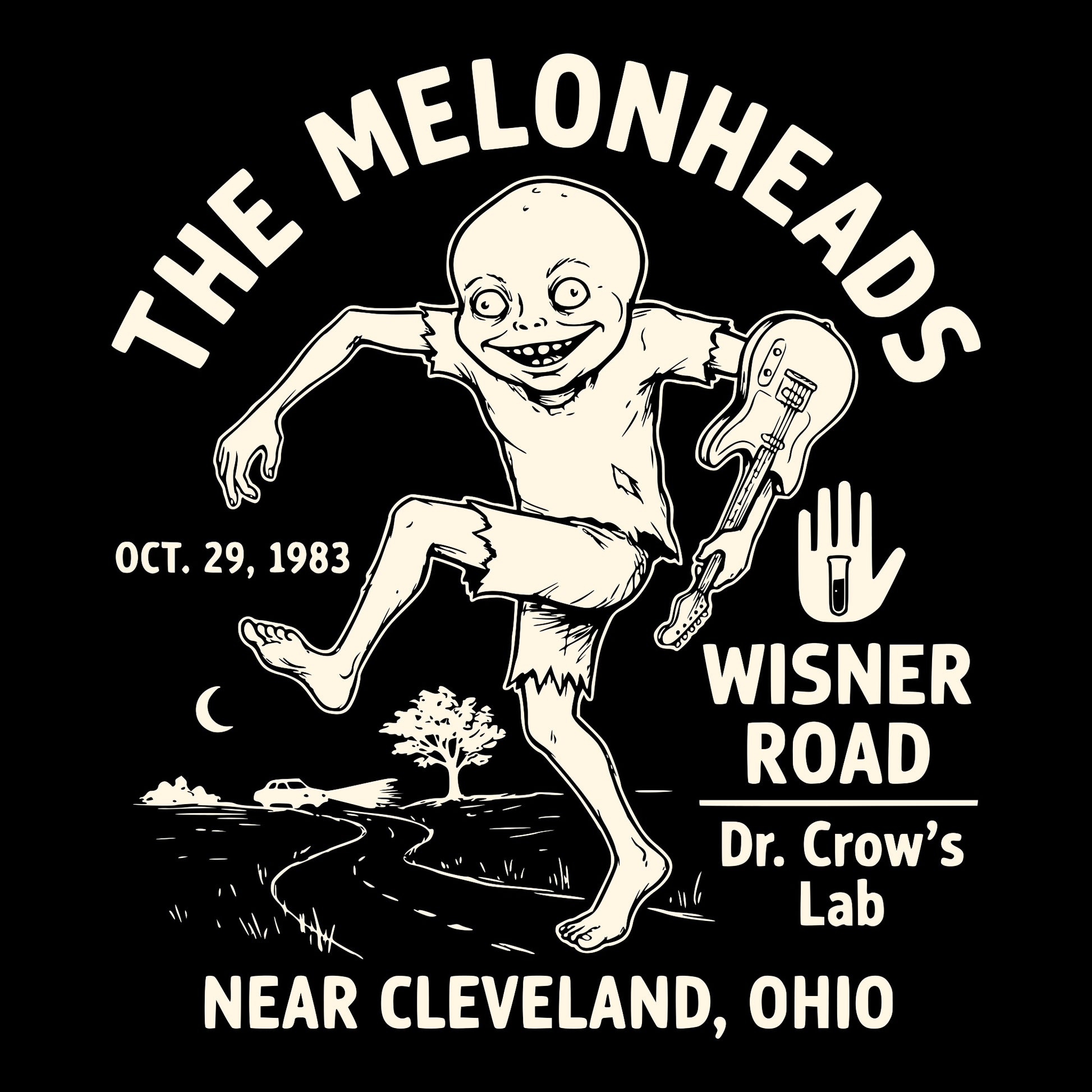The Melonheads Tee Design Black