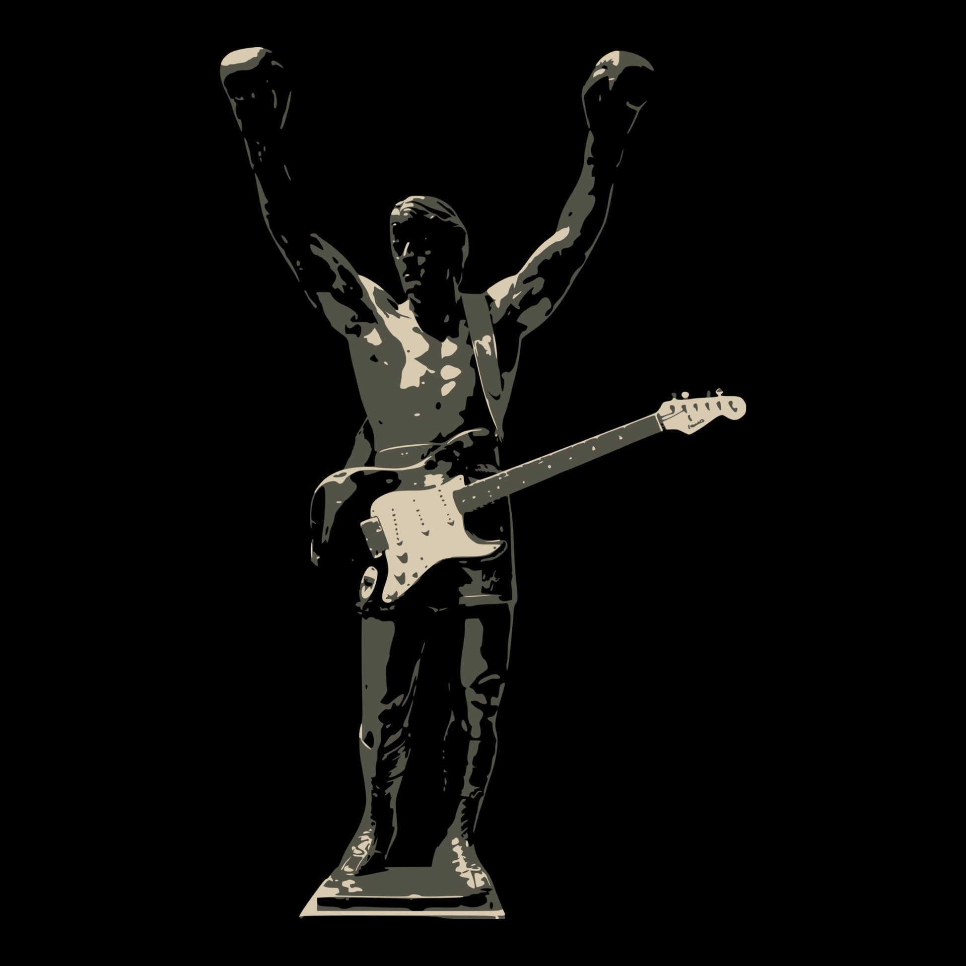 Rockin Rocky Tee Design Black