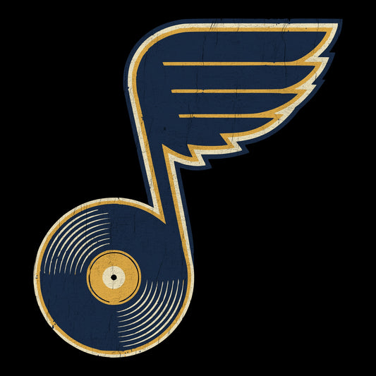 Vinyl Blues Tee Design Black