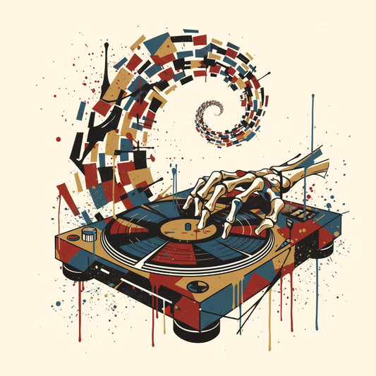 Infinite Vinyl Tee Design Natural