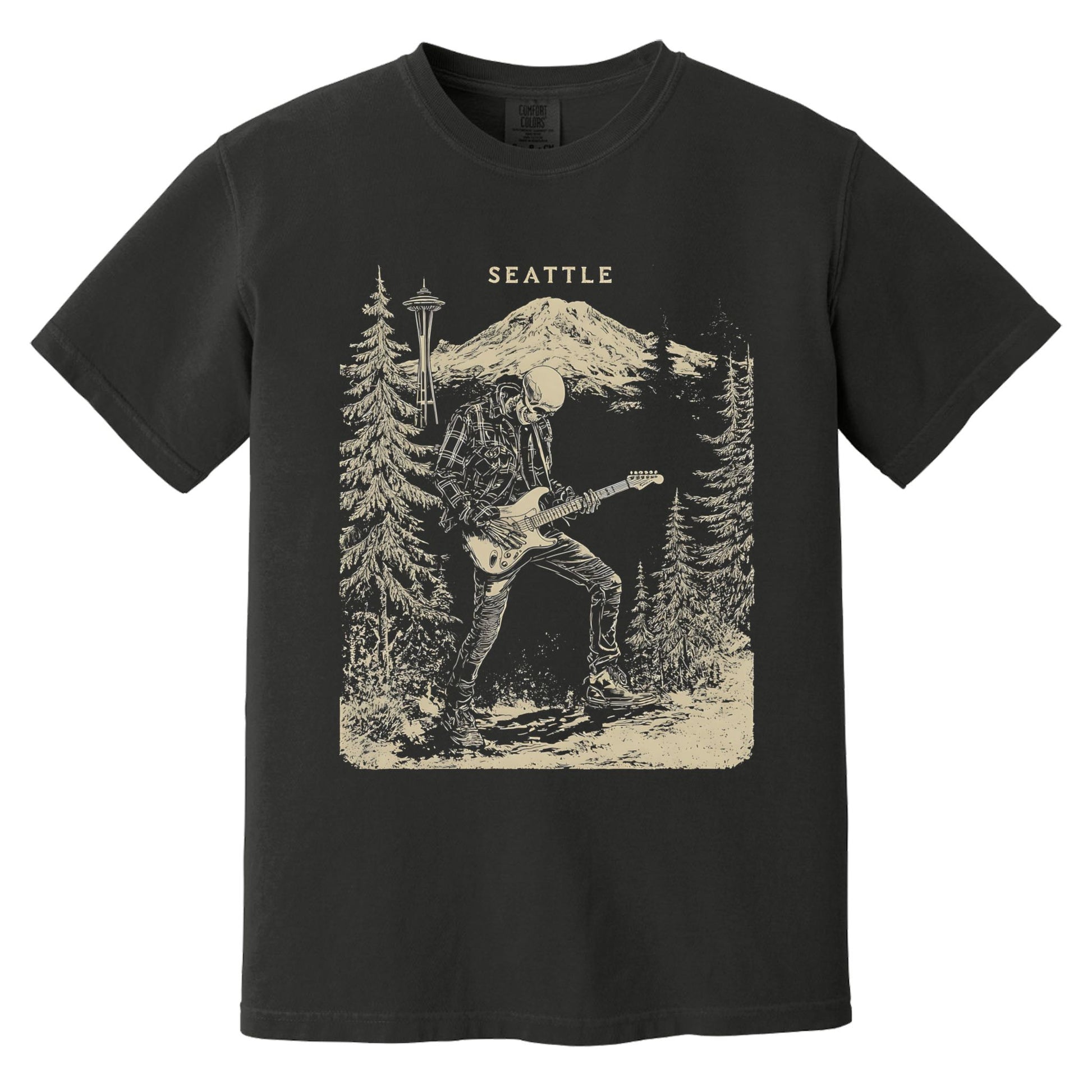 Mt. Rainier T-Shirt | Comfort Colors® 1717 Black