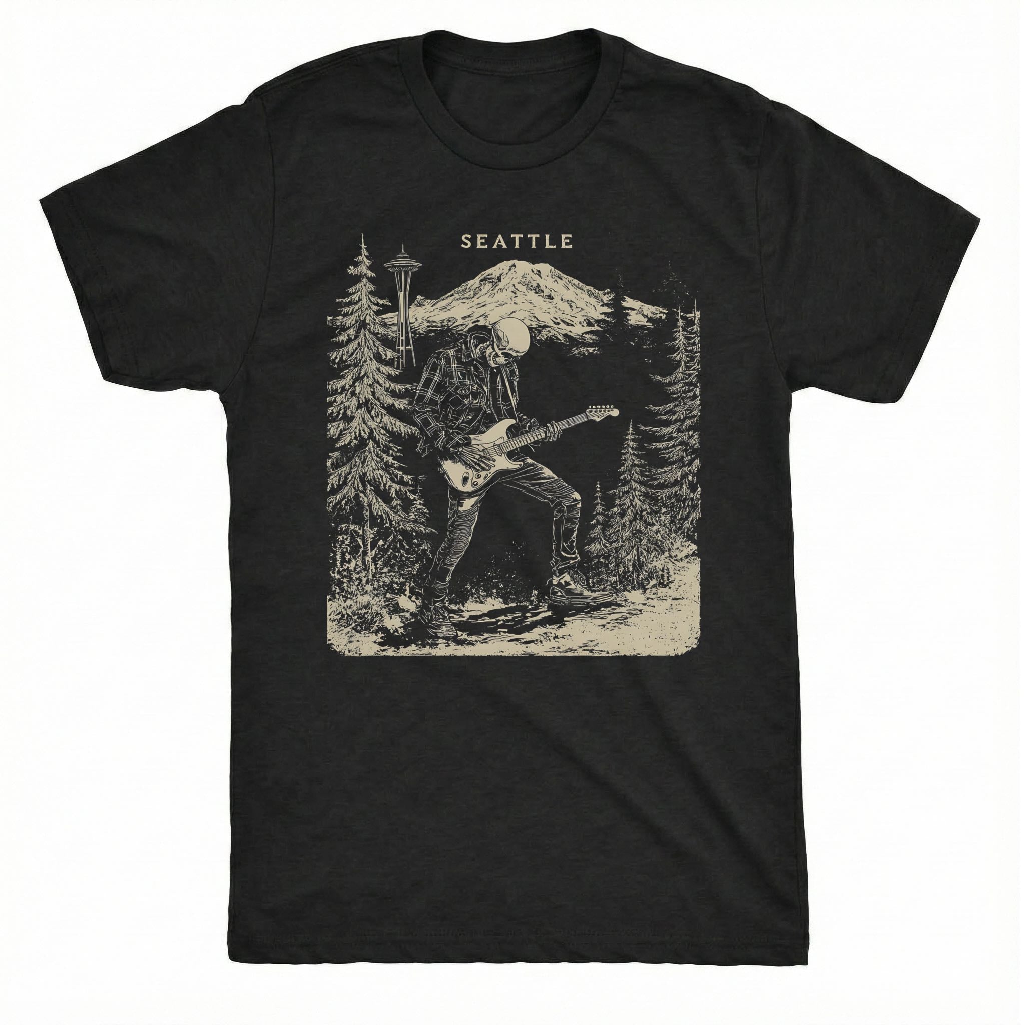 Mt. Rainier T-Shirt | Comfort Colors® 1717 Black