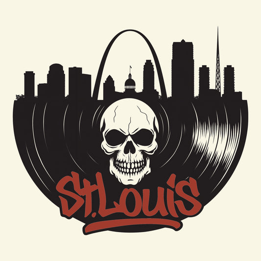 St. Louis Vinyl T-Shirt Design Natural