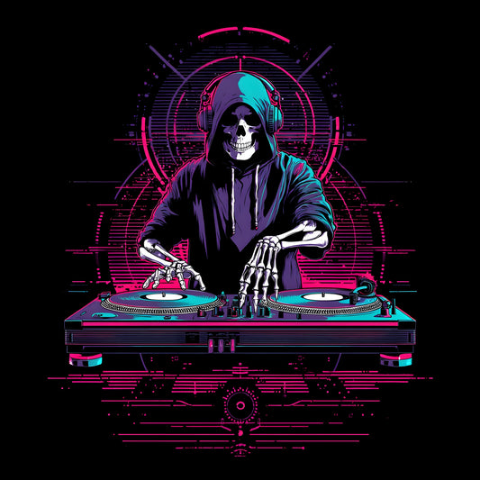 Rave DJ T-Shirt Design Black