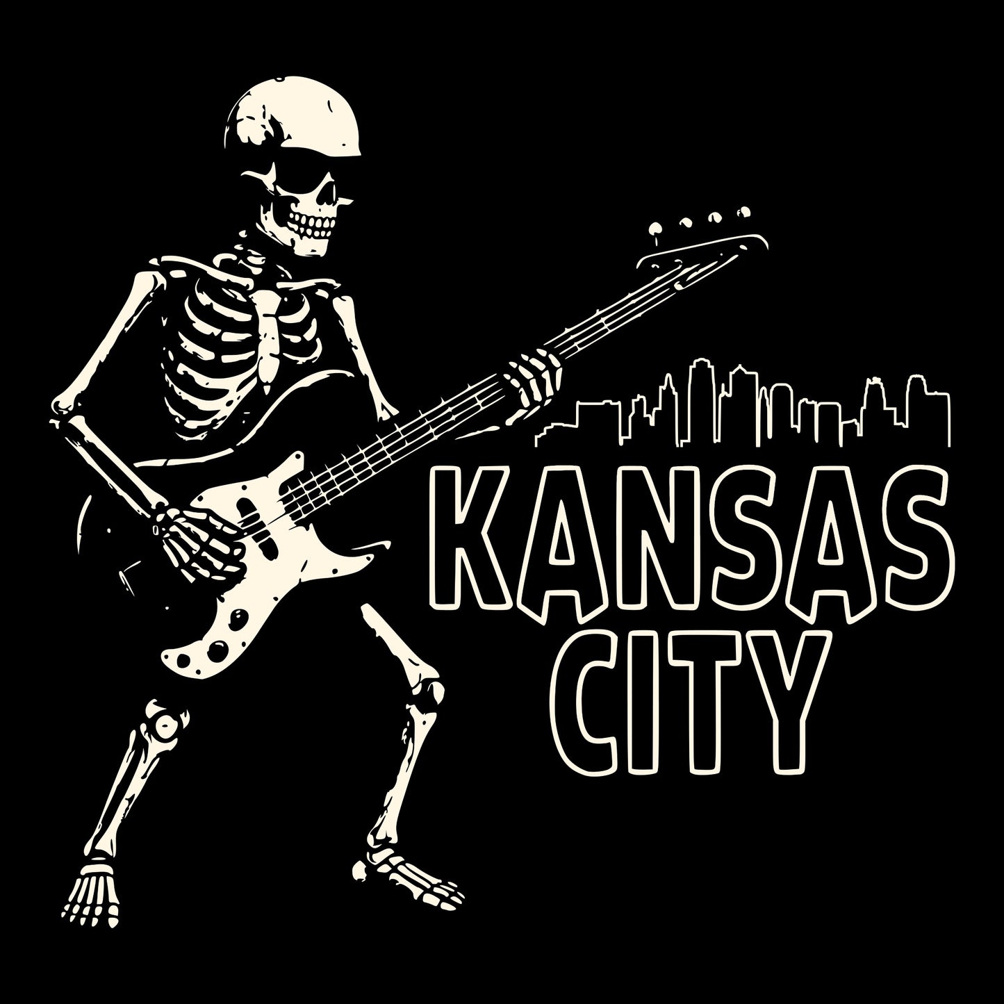 KC Groove Tee Design Black