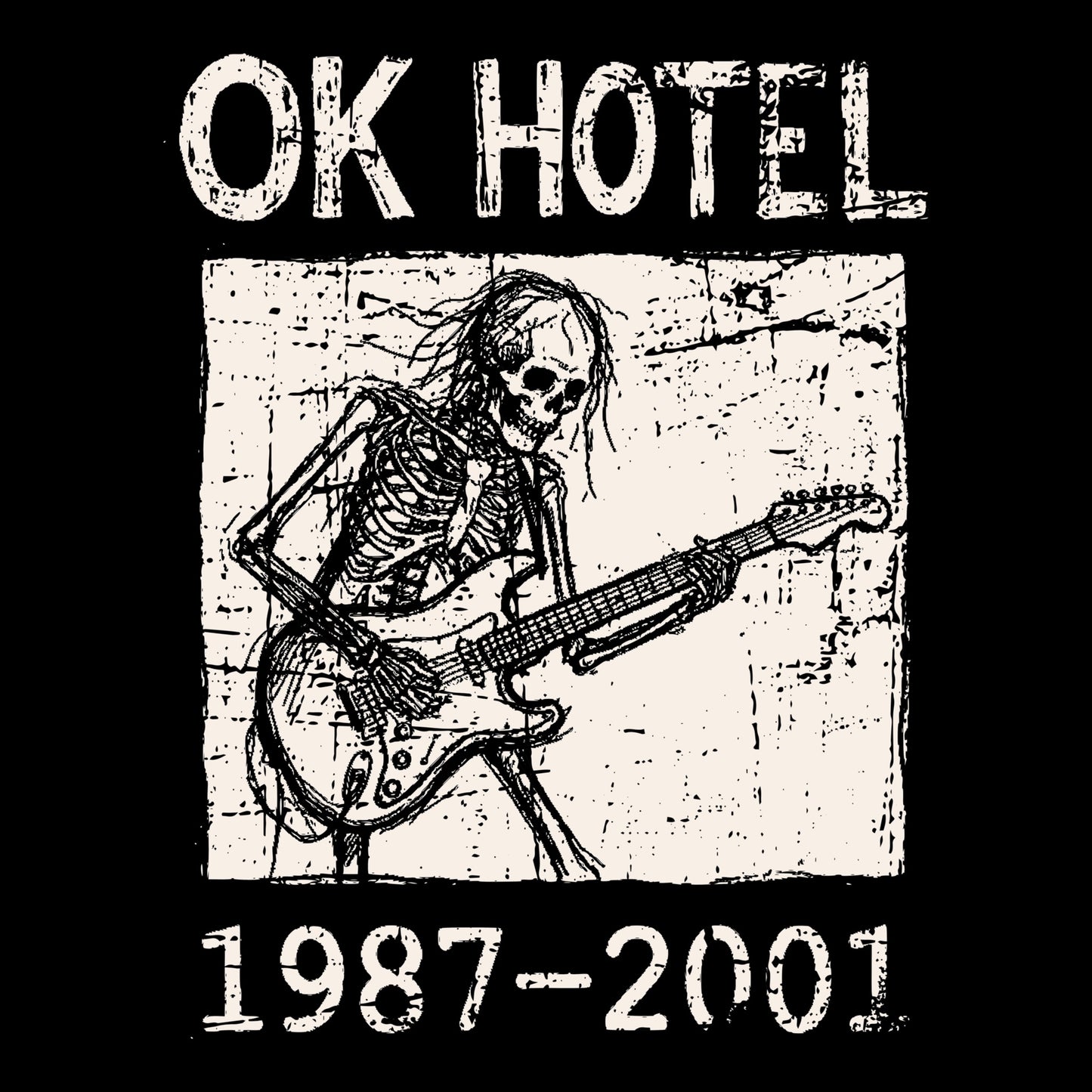 OK Hotel Tee Design Black