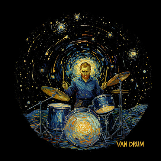 Van Drum Tee Design Black