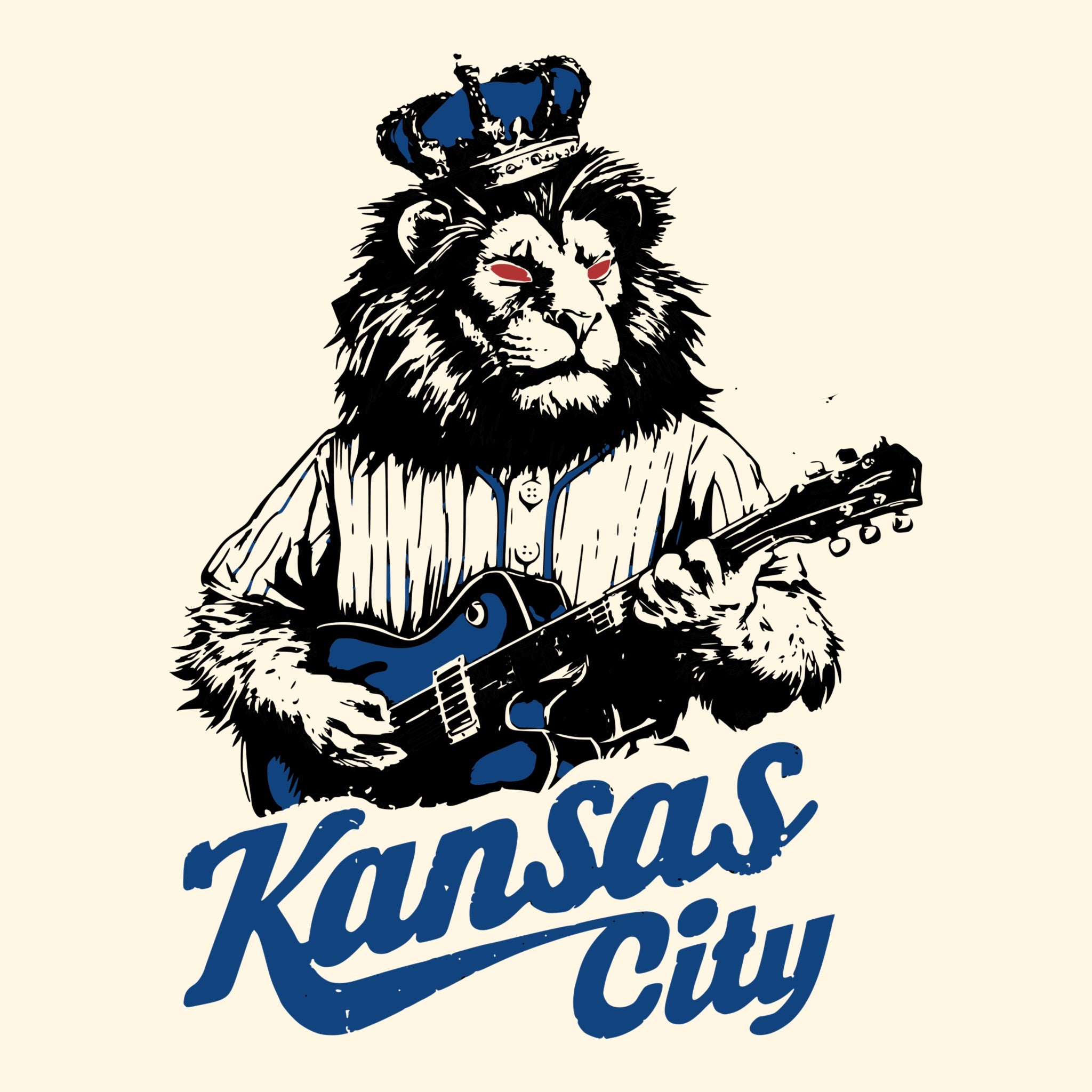 KC Baseball Tee Design Natural