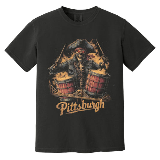 Pittsburgh Drummer T-Shirt | Comfort Colors® 1717 Black