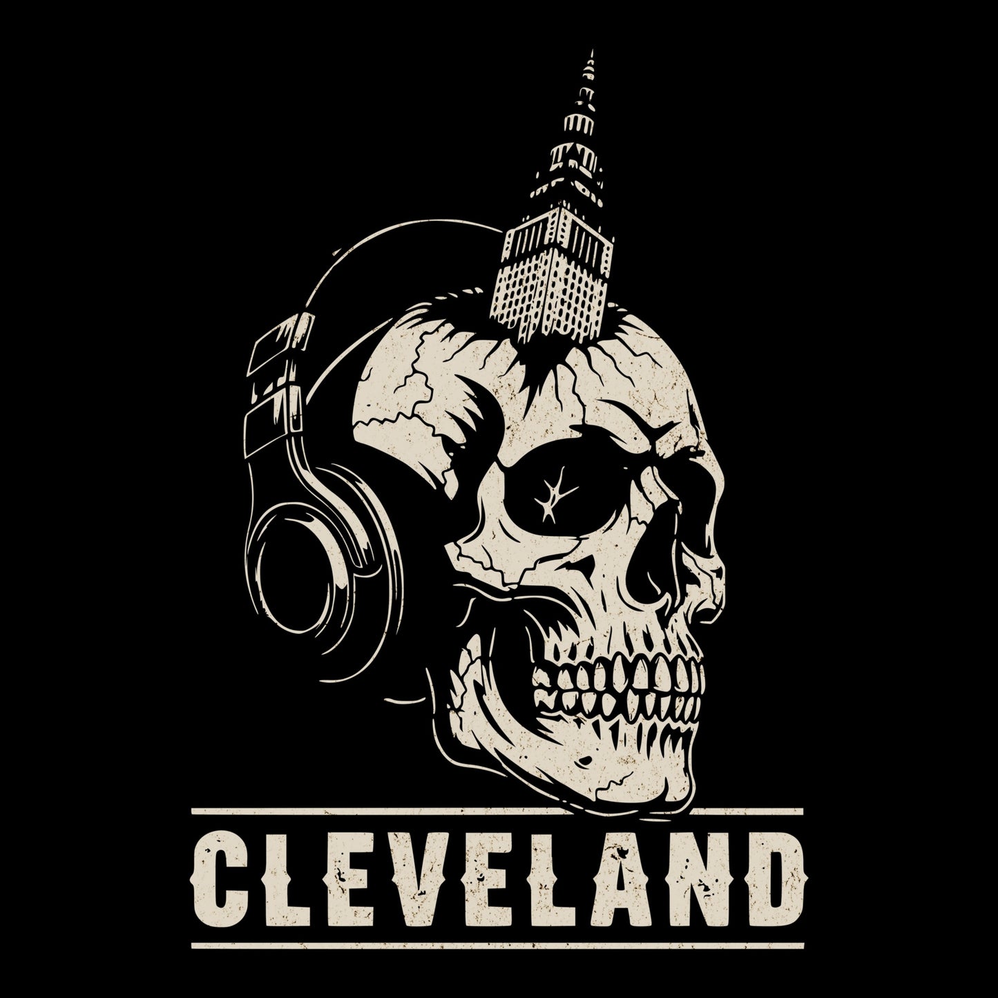 Terminal Tower Tee Design Black