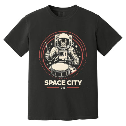 Space City T-Shirt | Comfort Colors® 1717 Black