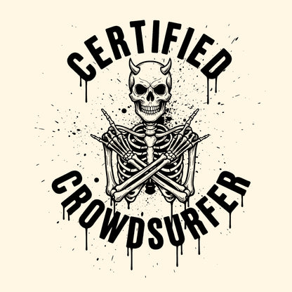 Crowdsurfer Tee Design Natural