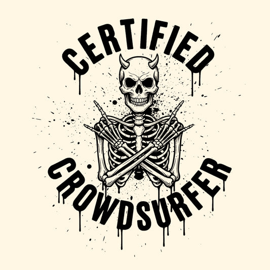 Crowdsurfer Tee Design Natural