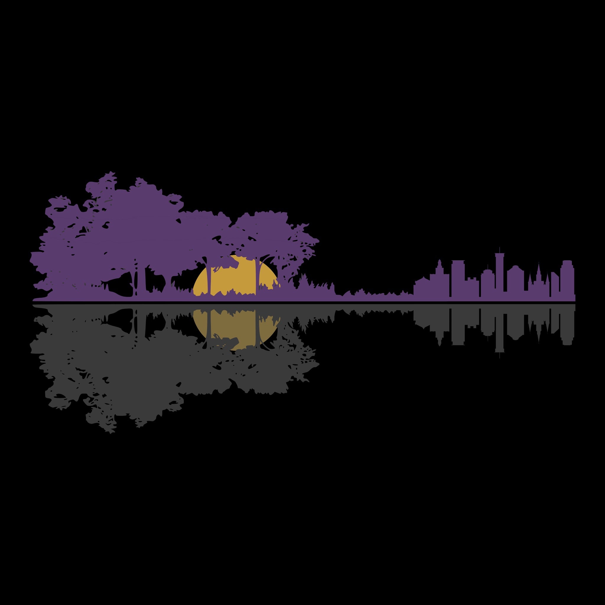Nola Reflection Tee Design Black