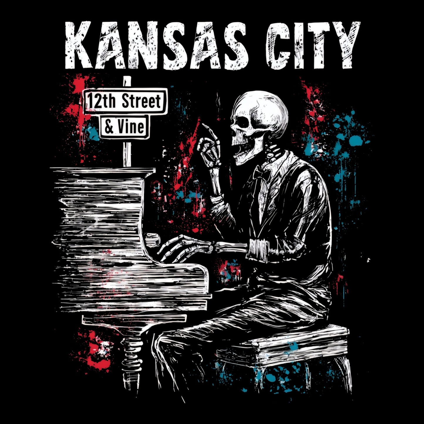 12th & Vine T-Shirt Design Black