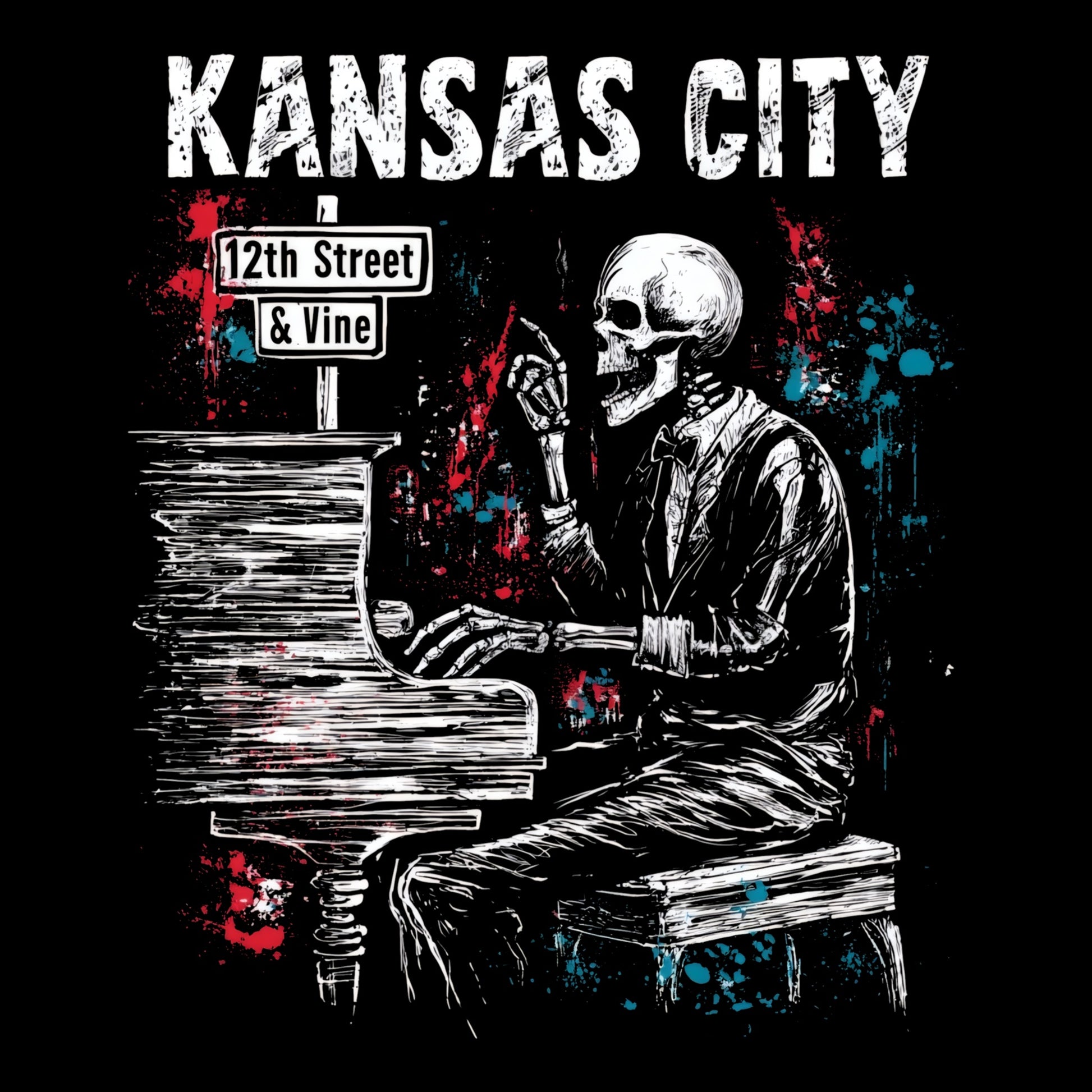 12th & Vine T-Shirt Design Black