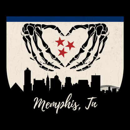 Memphis, TN Tee Design Black